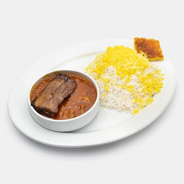 چلو-خورشت-قیمه-بادمجان چلو خورشت قیمه بادمجان - تصویر 1